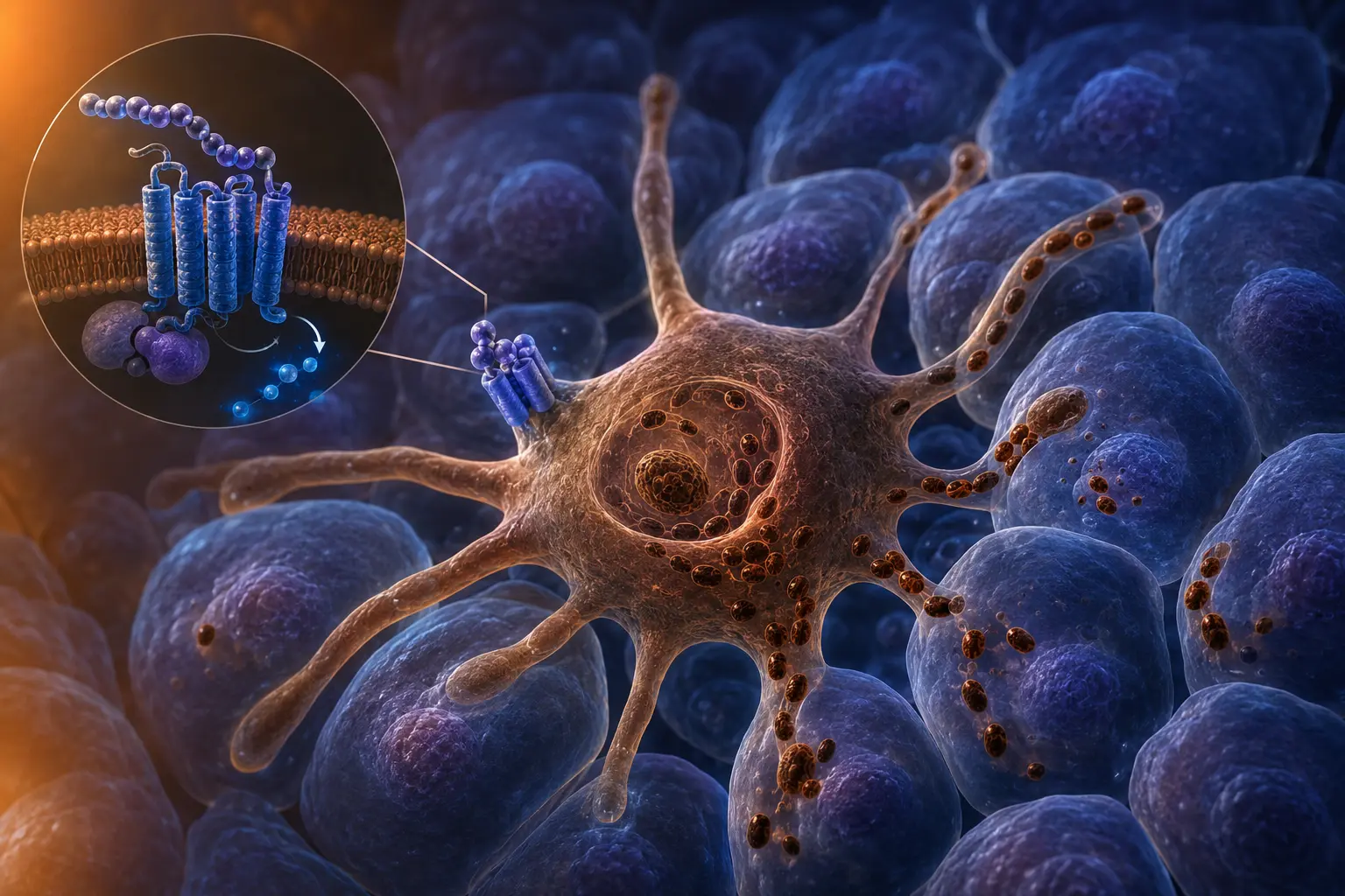 Conceptual melanocyte and melanocortin receptor signaling